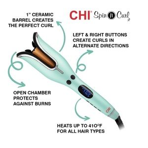 ⭐️ CHI Spin N Curl Special Edition - Mint Green